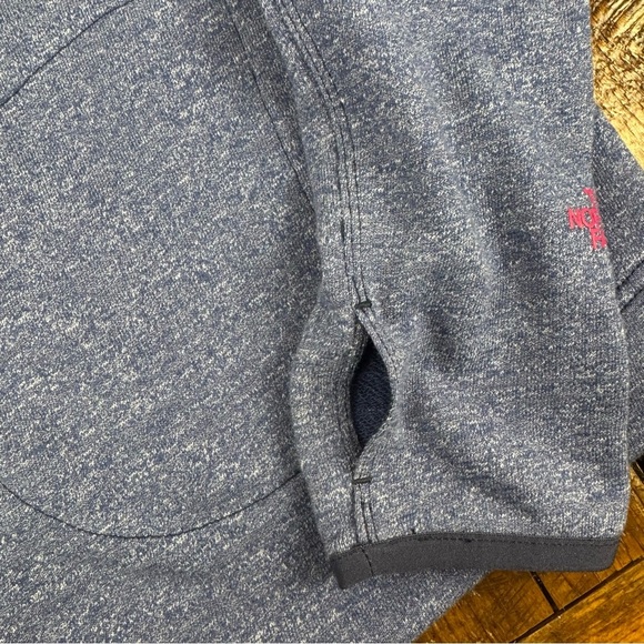 The North Face Women’s Medium Blue Hoodie Sweatshirt Cardigan with Thumb Holes - Picture 11 of 12